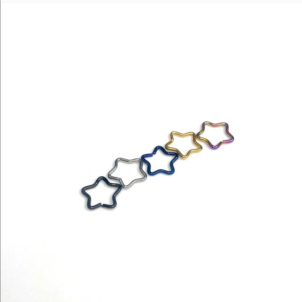 Stainless Steel Star Shaped Piercing Jewelry